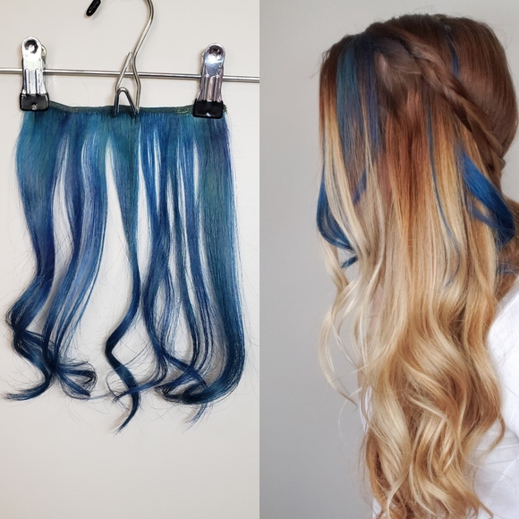 Euronext Dark Blue Clip-In Human Hair Extension - Picture 9 of 14
